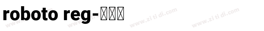roboto reg字体转换